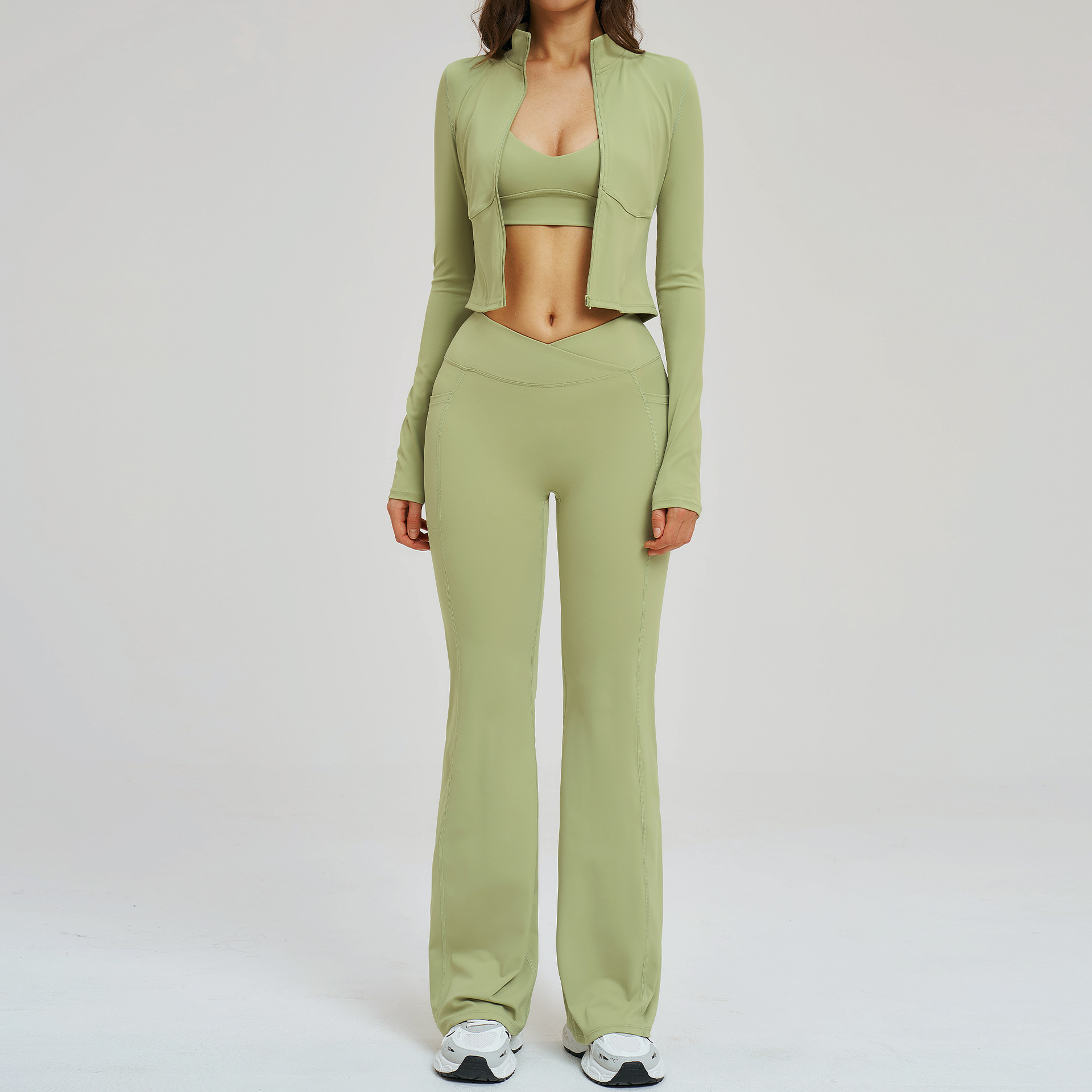 Bộ đồ tập yoga 3 món, quần áo  - đánh giá và giá Compression Long Pant