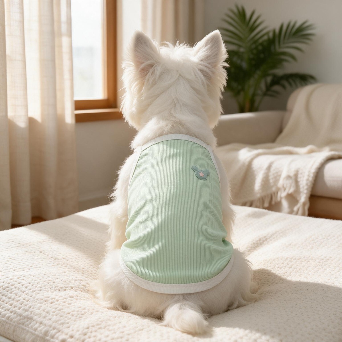 Pastel Purple Star Mickey Dog  - đánh giá và giá Tank Top Ribbed