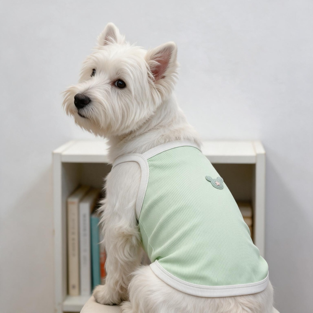 Pastel Purple Star Mickey Dog  - đánh giá và giá Tank Top Ribbed