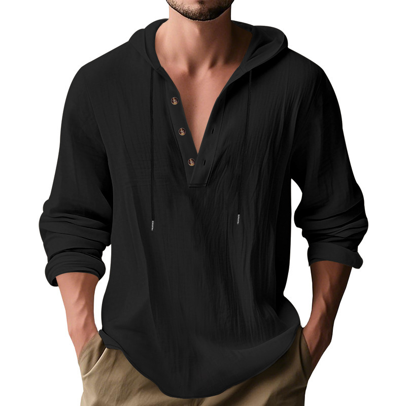 Hot Selling Men's Loose Linen  - đánh giá và giá Undershirt Crew Neck