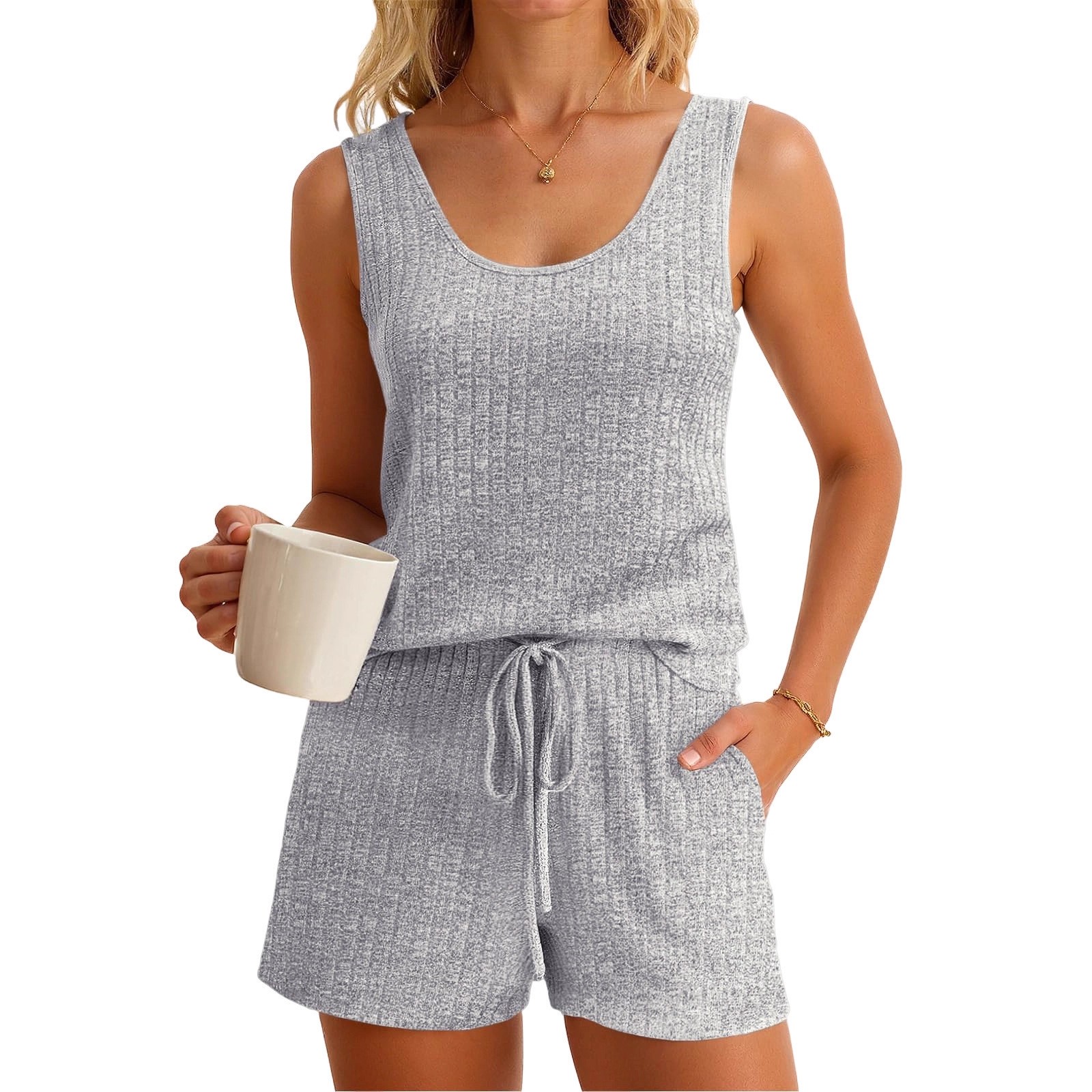 Women's Spring Summer Sleevele - đánh giá và giá Tank Top Ribbed