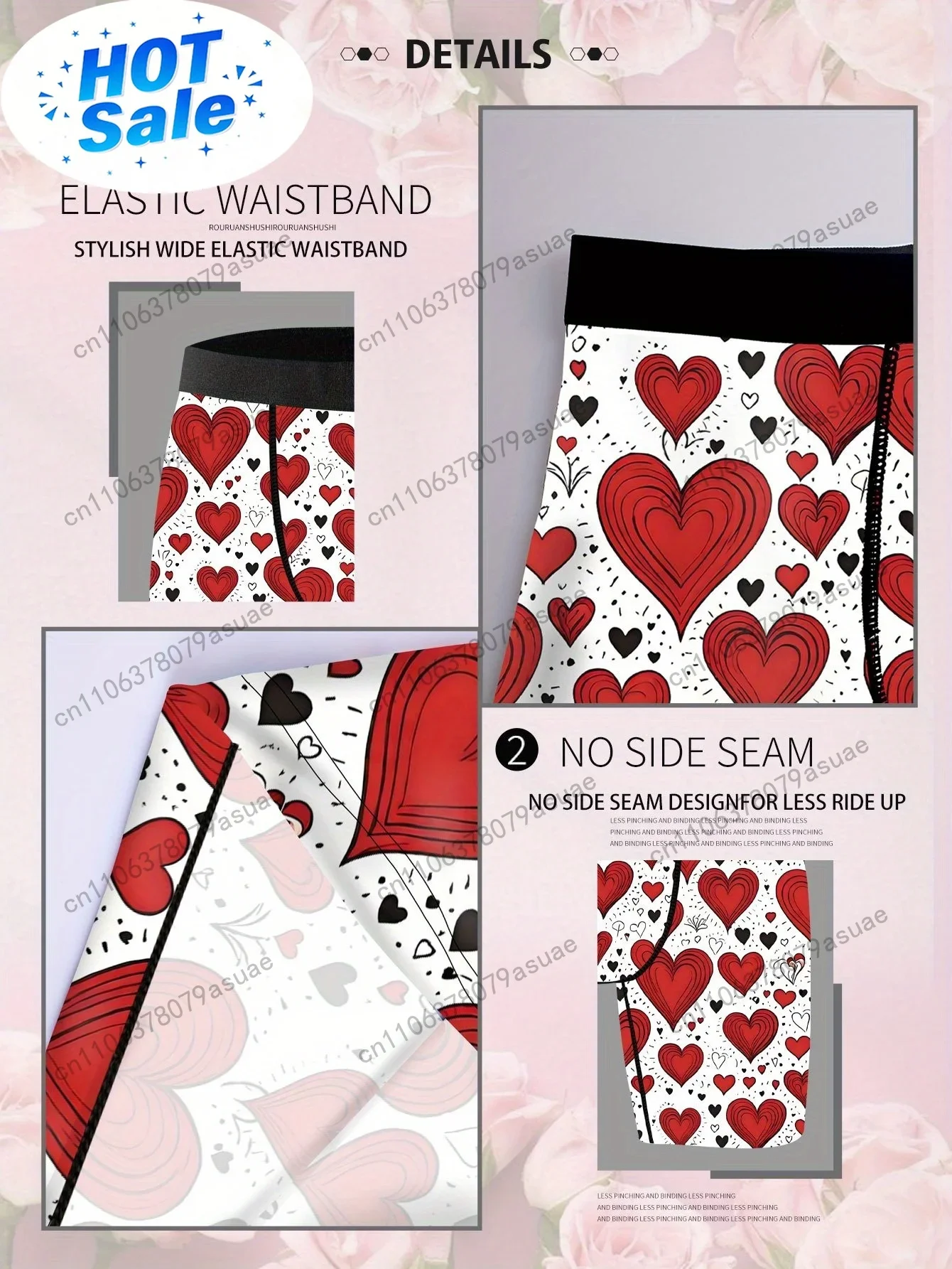 1pc Men'S Heart Print Boxer Br - đánh giá và giá Quick Dry Underwear